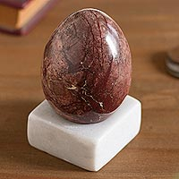 Featured review for Jasper gemstone figurine, Cute Egg