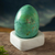 Chrysocolla gemstone figurine, 'Calming Ovus' - Egg-Shaped Chrysocolla Gemstone Figurine from Peru (image 2b) thumbail