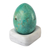 Chrysocolla gemstone figurine, 'Calming Ovus' - Egg-Shaped Chrysocolla Gemstone Figurine from Peru (image 2c) thumbail