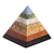 Multi-gemstone sculpture, 'Positive Vibes' - Multi-Gemstone Pyramid Figurine from Peru (image 2a) thumbail