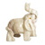 Calcite gemstone sculpture, 'Excited Elephant' - Handmade Calcite Gemstone Sculpture from Peru (image 2a) thumbail