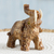 Aragonite gemstone sculpture, 'Excited Elephant' - Handmade Aragonite Gemstone Sculpture from Peru (image 2b) thumbail
