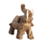 Aragonite gemstone sculpture, 'Excited Elephant' - Handmade Aragonite Gemstone Sculpture from Peru (image 2c) thumbail