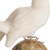 Escultura de piedras preciosas de ónix y calcita. - Escultura de pájaro de piedra preciosa de ónix blanco y calcita de Perú