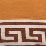 Wool cushion covers, 'Greca Dreams' (pair) - Spiral Pattern Wool Cushion Covers from Peru (Pair)