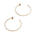 Gold plated sterling silver half-hoop earrings, 'Golden Classic' - 18k Gold Plated Sterling Silver Half-Hoop Earrings from Peru (image 2c) thumbail
