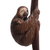 Wood sculpture, 'Mother Sloth' - Cedar Wood Mother Sloth Sculpture from Peru (image 2b) thumbail