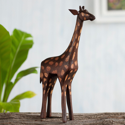 Wood sculpture, Charming Giraffe