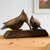 Mahogany wood sculpture, 'Woodpecker Pair' - Mahogany Wood Woodpecker Pair Sculpture from Peru (image 2) thumbail