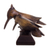 Escultura de madera de caoba - Escultura de pareja de pájaros carpinteros de madera de caoba de Perú