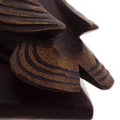 Skulptur aus Mahagoniholz ​​– Spechtpaar-Skulptur aus Mahagoniholz ​​​​aus Peru