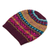 100% alpaca knit hat, 'Colorful Carousel' - Multi-Color 100% Alpaca Knit Hat with Rows of Varying Motifs (image 2d) thumbail