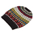 100% alpaca knit hat, 'Motif Medley' - Multi-Color 100% Alpaca Knit Hat with Geometric Motifs (image 2d) thumbail