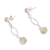 Opal dangle earrings, 'Fantastic Loops' - Natural Opal Dangle Earrings Crafted in Peru (image 2b) thumbail