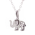Sterling silver filigree pendant necklace, 'Fancy Elephant' - Sterling Silver Elephant with Filigree Pendant Necklace (image 2c) thumbail