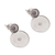 Sterling silver filigree dangle earrings, 'Seeing Double' - Double Circle with Filigree Sterling Silver Dangle Earrings (image 2c) thumbail
