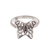 Sterling silver filigree cocktail ring, 'Fancy Butterfly' - Butterfly Motif Filigree Sterling Silver Cocktail Ring thumbail