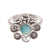 Amazonite cocktail ring, 'Aqua Daisy' - Amazonite and Sterling Silver Filigree Flower Cocktail Ring thumbail
