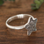 Sterling silver filigree cocktail ring, 'Fancy Star' - Star Motif Filigree Sterling Silver Cocktail Ring from Peru (image 2b) thumbail