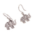 Sterling silver filigree dangle earrings, 'Fancy Elephant' - Sterling Silver Elephant with Filigree Dangle Earrings (image 2c) thumbail