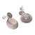 Sterling silver filigree dangle earrings, 'Circle Celebration' - Triple Circle with Filigree Sterling Silver Dangle Earrings (image 2d) thumbail