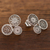 Sterling silver filigree drop earrings, 'Colonial Circles' - Circle Pattern Sterling Silver Filigree Drop Earrings (image 2b) thumbail