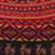 Alpaca blend knit hat, 'Alpaca Sunset' - Black Red and Orange Diamond Motif Alpaca Blend Knit Hat (image 2d) thumbail