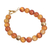 Gold accented agate beaded bracelet, 'Vibrant Sun' - Gold Accented Agate Beaded Bracelet from Peru (image 2c) thumbail