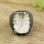 10-Carat Quartz Cocktail Ring from Peru, 'Distinguished Style'