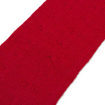 100% baby alpaca fingerless mitts, 'Luscious Twist in Poppy' - Red 100% Baby Alpaca Cable Knit Fingerless Mitts from Peru