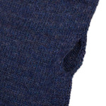 100% baby alpaca fingerless mitts, 'Luscious Twist in Navy' - Navy 100% Baby Alpaca Cable Knit Fingerless Mitts from Peru