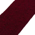 100% baby alpaca fingerless mitts, 'Luscious Twist in Burgundy' - Burgundy 100% Baby Alpaca Cable Knit Fingerless Mitts