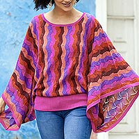 Featured review for Alpaca blend sweater, Samba Sizzle