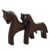 Holzskulptur - Mutter-Kind-Pferdeskulptur aus Zedernholz aus Peru