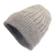 100% alpaca knit hat, 'Comfy in Grey' - Soft Smoky Grey 100% Alpaca Cable Knit Hat from Peru