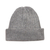 100% alpaca knit hat, 'Comfy in Grey' - Soft Smoky Grey 100% Alpaca Cable Knit Hat from Peru (image 2c) thumbail