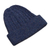 100% alpaca knit hat, 'Comfy in Dark Blue' - Indigo Blue 100% Alpaca Soft Cable Knit Hat from Peru (image 2e) thumbail