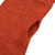 100% baby alpaca fingerless mitts, 'Luscious Twist in Orange' - 100% Baby Alpaca Orange Knit Fingerless Mitts From Peru (image 2c) thumbail
