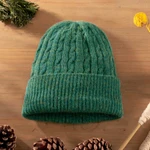 100% alpaca knit hat, 'Comfy in Teal' - Teal 100% Alpaca Cable Pattern Soft Knit Hat From Peru