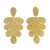 Gold plated sterling silver dangle earrings, 'Golden Cloud' - 18k Gold Plated Sterling Silver Cloud Dangle Earrings