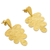 Ohrhänger aus vergoldetem Sterlingsilber - wolken-Ohrhänger aus 18 Karat vergoldetem Sterlingsilber