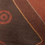 Alpaca blend scarf, 'Chestnut and Pumpkin Andes' - Chestnut and Pumpkin Knit Alpaca Blend Wrap Scarf from Peru