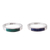 Chrysocolla and sodalite band rings, 'Dual Enchantment' (pair) - Chrysocolla and Sodalite Band Rings (Pair)