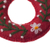 Wool ornaments, 'Holiday Wreaths' (pair) - Circular Floral Wool Ornaments from Peru (Pair)