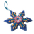 Wool ornaments, 'Colorful Snowflakes' (set of 3) - Colorful Wool Snowflake Ornaments from Peru (Set of 3)