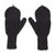 100% alpaca mittens, 'Diamond Elegance in Black' - Diamond Pattern 100% Alpaca Mittens in Black from Peru