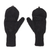 100% alpaca mittens, 'Diamond Elegance in Black' - Diamond Pattern 100% Alpaca Mittens in Black from Peru (image 2c) thumbail