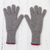 Reversible 100% alpaca gloves, 'Crimson Smoke' - Crimson and Smoke 100% Alpaca Gloves from Peru (image 2f) thumbail
