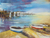 'Marina' - Signiertes impressionistisches Gemälde einer Marina aus Peru