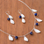 Lapis lazuli Jewellery set, 'Leafy Glam' - Modern Leaf Lapis Lazuli Jewellery Set from Peru